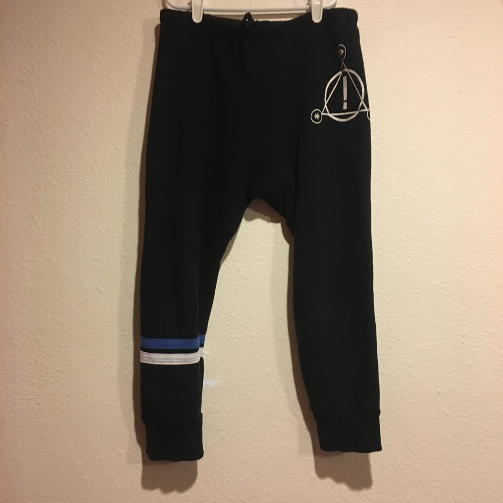 Panic! at the disco black joggers size medium